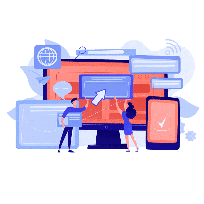 Illustration d’un site web consulté sur plusieurs écrans